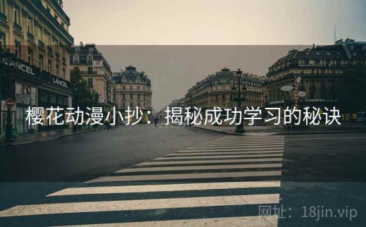 樱花动漫小抄：揭秘成功学习的秘诀